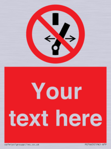 Custom prohibition Do not alter the state of the switch